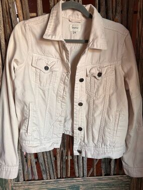 Wishlist Cream-Colored Denim Jacket